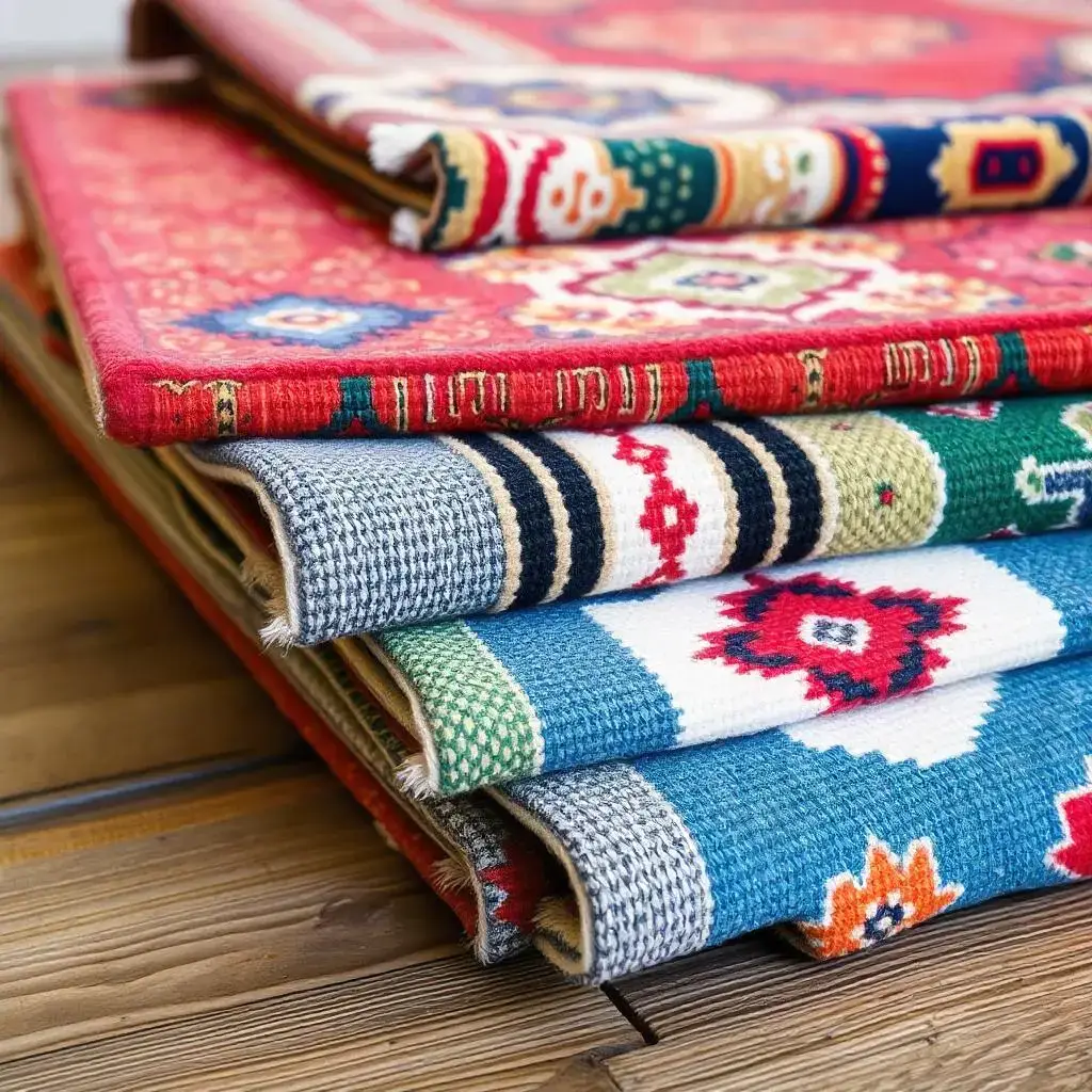 Stacks-of-colorful-patterned-oriental-rugs